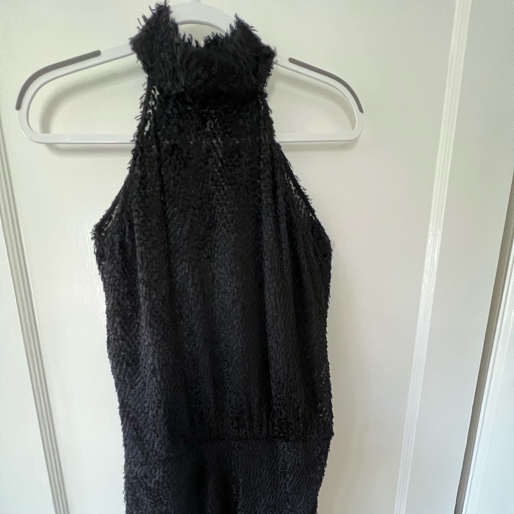 Textured fun black dress